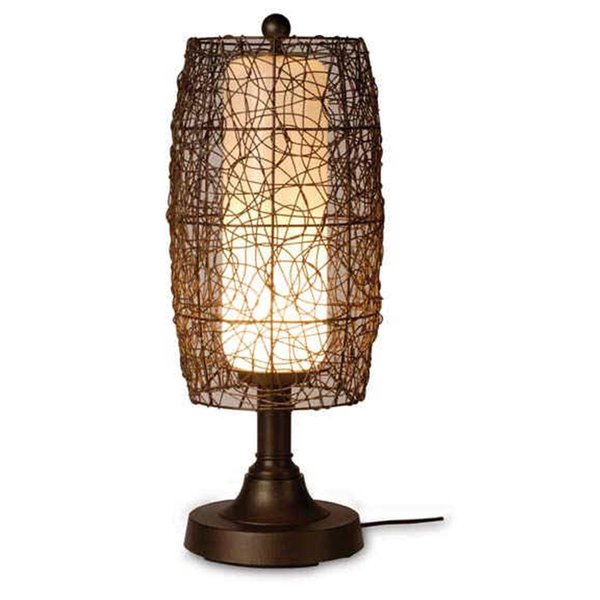 Brilliantbulb Bronze Table Lamp Walnut shade BR670295